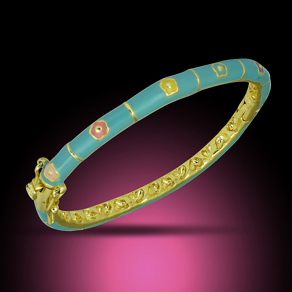 Gold-Plated and Enamel Bracelet